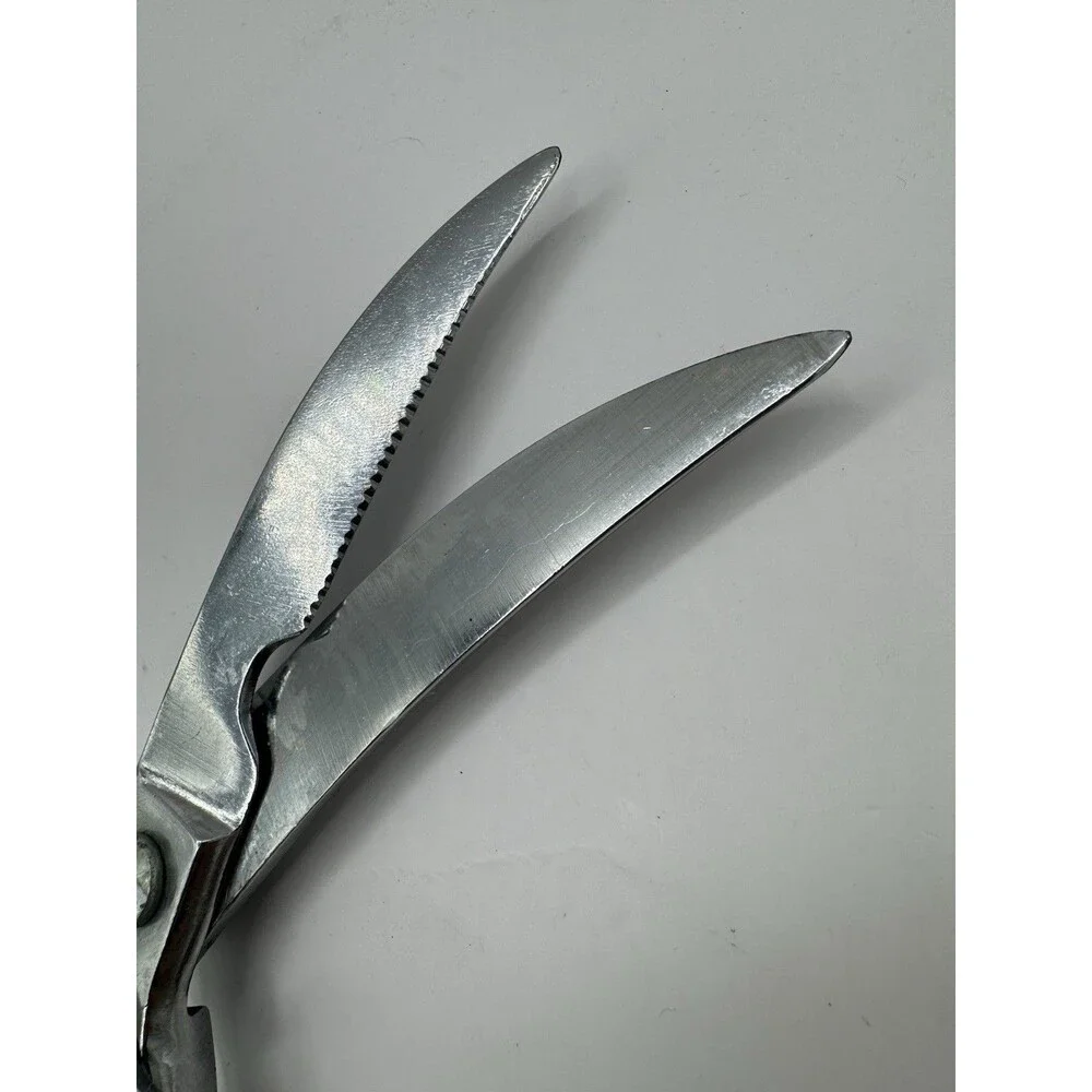 Poultry Shears Vintage Made In Italy Off White Handle